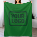 Custom Emerald Green Green Blanket