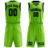 Custom Emerald Green Green Basketball Set