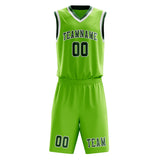 Custom Emerald Green Green Basketball Set