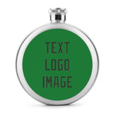 Custom Emerald Green Dark Green Hip Flask
