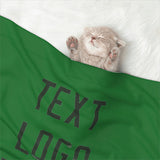 Custom Emerald Green Dark Green Pet Blanket