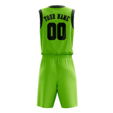 Custom Emerald Green Dark Green Basketball Set