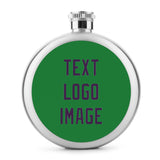 Custom Emerald Green Purple Hip Flask