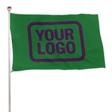 Custom Emerald Green Purple Flag