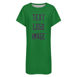 Custom Emerald Green Purple Nachthemd