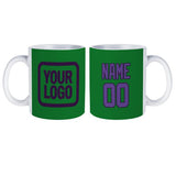 Custom Emerald Green Light Purple Mug