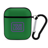 Custom Emerald Green Light Purple AirPods Case