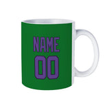Custom Emerald Green Light Purple Mug