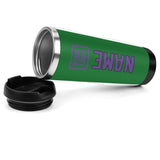 Custom Emerald Green Light Purple Stainless Steel Water Cup