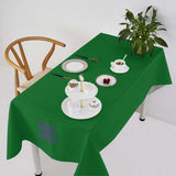 Custom Emerald Green Purple Square Table Cloth