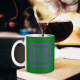 Custom Emerald Green Light Purple Mug