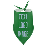 Custom Emerald Green Light Blue Pet Scarf