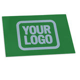 Custom Emerald Green Light Blue Flag