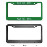Custom Emerald Green Light Blue License Plate Frame