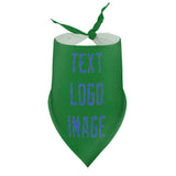 Custom Emerald Green Sky Blue Pet Scarf