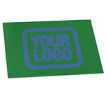 Custom Emerald Green Sky Blue Flag
