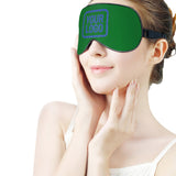 Custom Emerald Green Sky Blue Sleep Mask