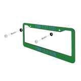 Custom Emerald Green Sky Blue License Plate Frame