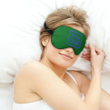 Custom Emerald Green Sky Blue Sleep Mask