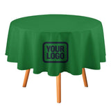 Custom Emerald Green Navy Round Table Cloth