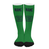 Custom Emerald Green Navy Knee-High Sock