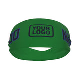 Custom Emerald Green Navy Sports headband
