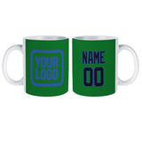 Custom Emerald Green Navy Mug