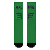 Custom Emerald Green Navy Knee-High Sock