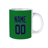 Custom Emerald Green Navy Mug