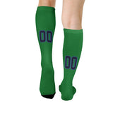 Custom Emerald Green Navy Knee-High Sock