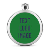 Custom Emerald Green Blue Hip Flask