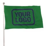 Custom Emerald Green Blue Flag