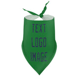Custom Emerald Green Blue Pet Scarf