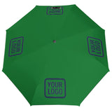 Custom Emerald Green Blue Automatic Umbrella