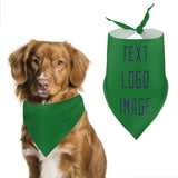 Custom Emerald Green Blue Pet Scarf