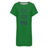 Custom Emerald Green Blue Nachthemd