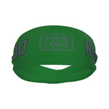 Custom Emerald Green Blue Green Sports headband
