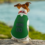 Custom Emerald Green Blue Green Pet Vest