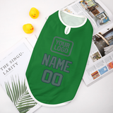 Custom Emerald Green Blue Green Pet Vest