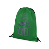 Custom Emerald Green Blue Green Drawstring Bag