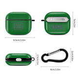 Custom Emerald Green Blue Green AirPods Case (3rd Generation)