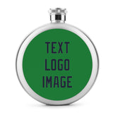 Custom Emerald Green Navy Hip Flask