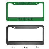 Custom Emerald Green Navy License Plate Frame