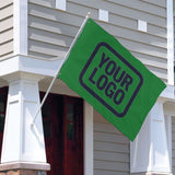 Custom Emerald Green Navy Flag