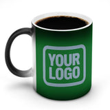 Custom Emerald Green Light Blue Magic Mug