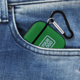 Custom Emerald Green Light Blue AirPods Case