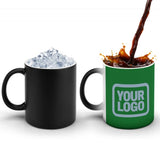Custom Emerald Green Light Blue Magic Mug