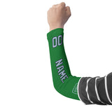 Custom Emerald Green Light Blue Arm Sleeve