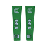 Custom Emerald Green Light Blue Arm Sleeve