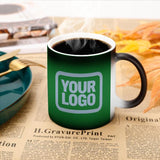 Custom Emerald Green Light Blue Magic Mug